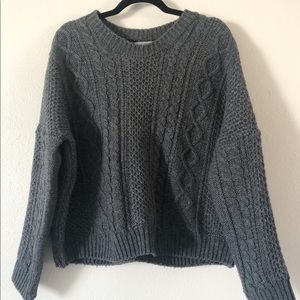 Sweater knit chunky top knitwear bulky knit t